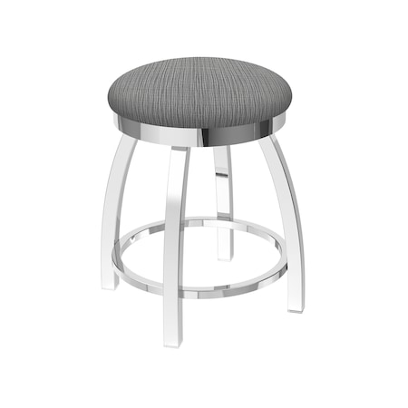 Holland Bar Stool Co 18" Swivel Vanity Stool, Chrome Finish, Graph Seat 80218CH020
